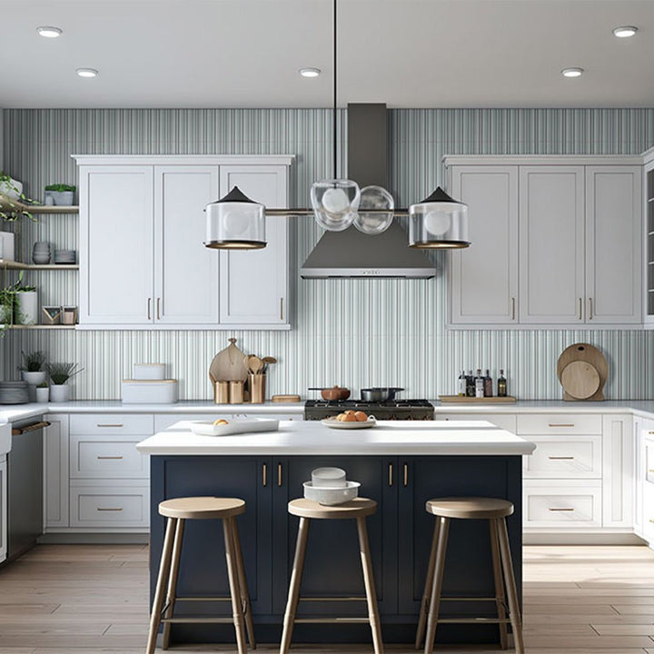 Folk Sky, 7" x 16" | Porcelain Kitchen and Bath Tile by MSI