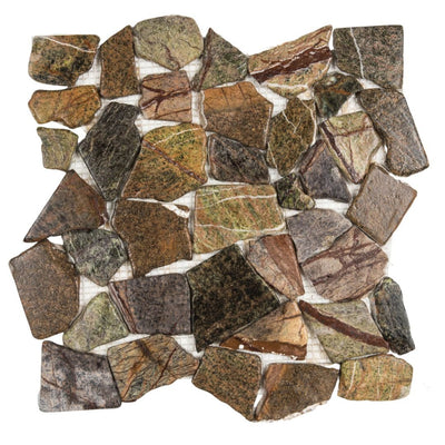 Forest Mix, Pebble Tile | Flat Stone Series | Natural Stone Mosaics