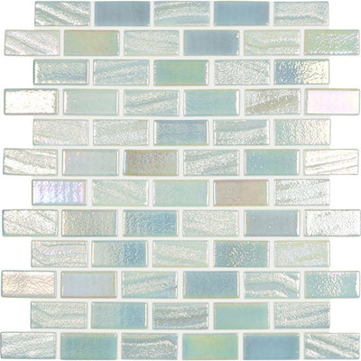 Fusion Pearl 1" x 2" Glass Tile by Vidrepur