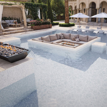 Ghiaccio Plus, 3/4" 3/4" Glass Tile | Mosaic Tile by Bisazza