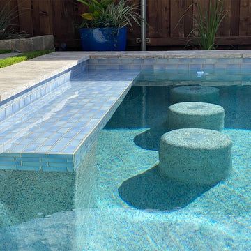 Glacier Blue, 2" x 4" Tile | VINTA-242 | Porcelain Pool Tile