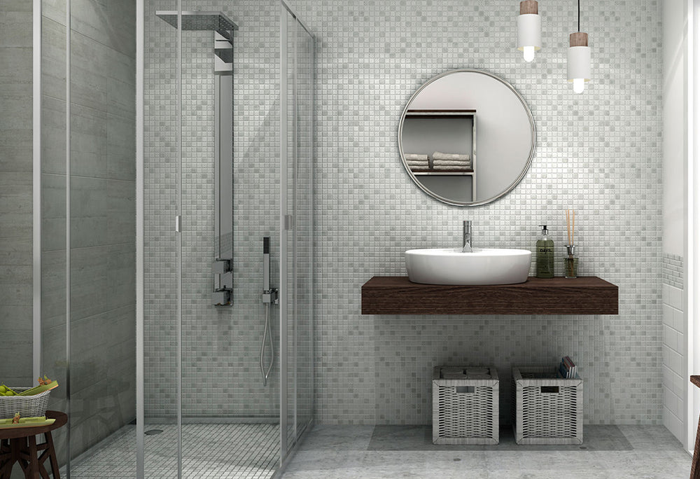 Affordable Glass Bathroom Tile