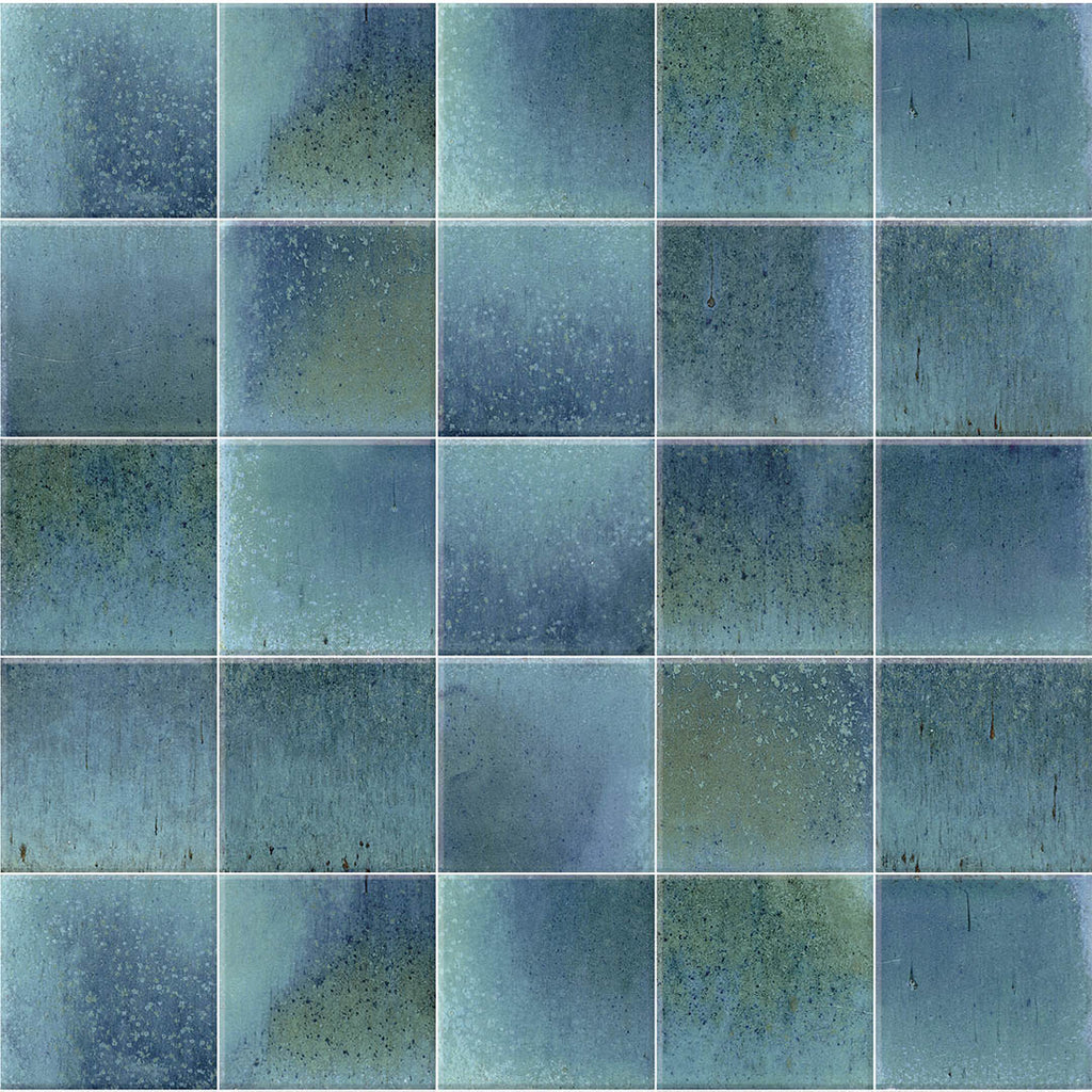Glee Turchese, 6" x 6" Porcelain Tile | Zellige-Look Pool Tile
