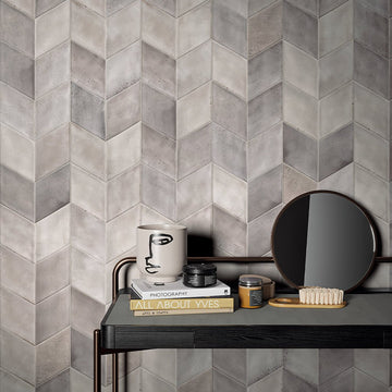 Glossy Bianco, Geometric Porcelain Tile | IWT Tesoro