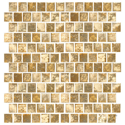Gold, 1" x 1" | JOYA-103 | Fujiwa Porcelain Pool Tile