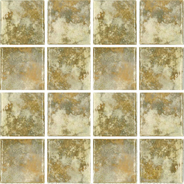 Gold, 3" x 3" | JOYA-303 | Fujiwa Porcelain Pool Tile