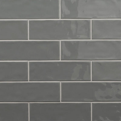 Graphite Mix, 4" x 12" Ceramic Tile | Kitchen Backsplash Tile by MSI