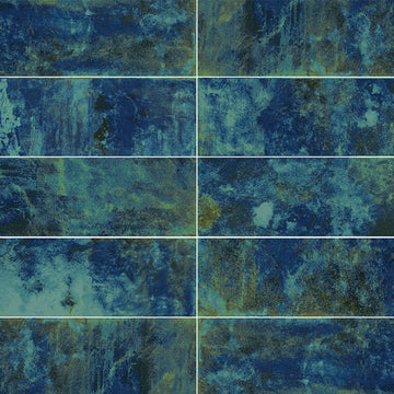 Green, 6" x 20" Tile | ESTCORAGREEN620 | Aquatica Porcelain Pool Tile