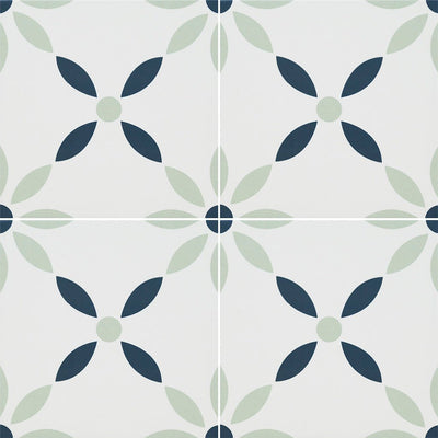 Greta, 8" x 8" Porcelain Tile | NZARGRE8X8 | Patterned Tile by MSI