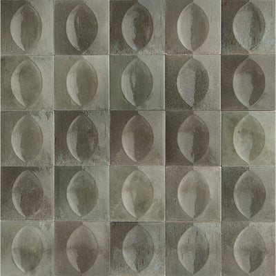 Grigio Glossy, 4" x 4" Egg Deco | EMCGLEEGRIGEGG | Porcelain Pool Tile