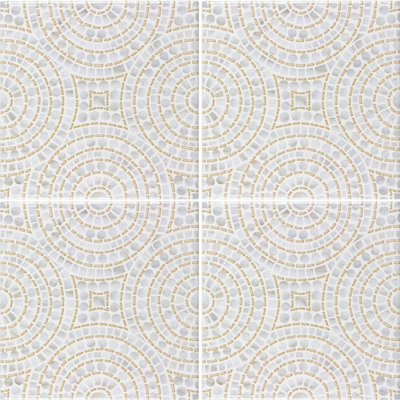 Halo Gold, 5" x 5" Ceramic Tile | Kitchen Backsplash Tile
