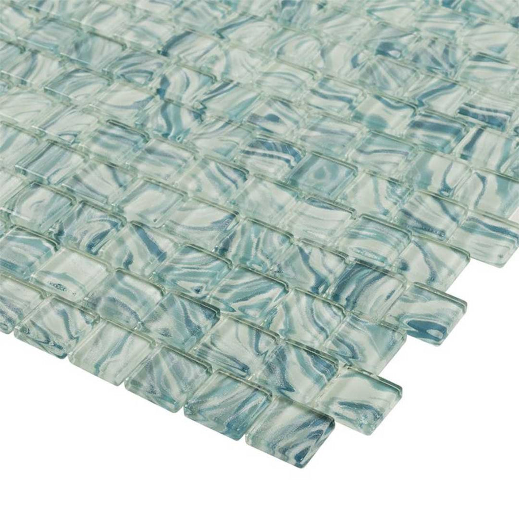 High Tide Turquoise, 1" x 1" Glass Tile | Anthology Pool & Spa Tile
