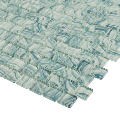High Tide Turquoise, 1" x 1" Glass Tile | Anthology Pool & Spa Tile
