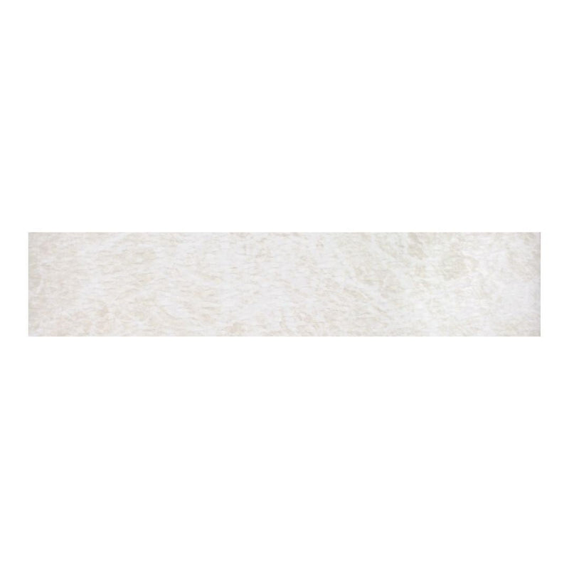 Ice White Glossy, 6" x 24" Porcelain Tile | Pool Waterline Tile
