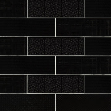 Ink 3D Mix, 4" x 12" Ceramic Tile | Kitchen Backsplash Tile by MSI