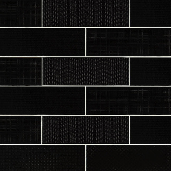 Ink 3D Mix, 4" x 12" Ceramic Tile | Kitchen Backsplash Tile by MSI