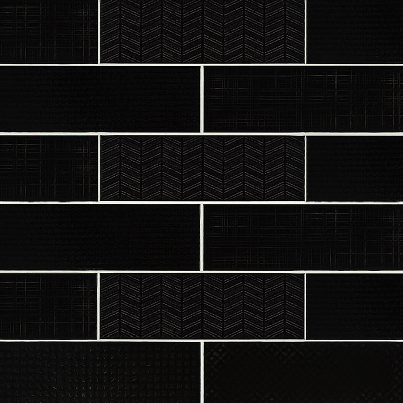 Ink 3D Mix, 4" x 12" Ceramic Tile | Kitchen Backsplash Tile by MSI