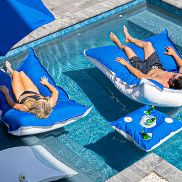 Kai Cocktail Caddy, Pacific Blue - Pool Float | Floating Luxuries