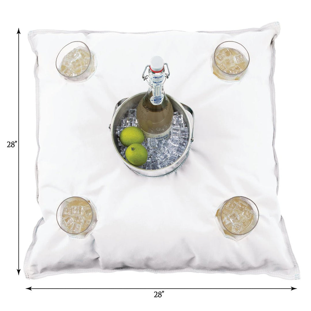 Kai Cocktail Caddy, White | Pool Float Accessory