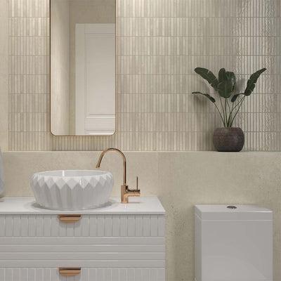 Kit-Kat Ivory, 4.5" x 9.1" | Porcelain Tile for Interiors & Exteriors