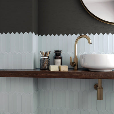 Lanse Blue Picket, 2" x 10" Ceramic Tile | Backsplash Tile
