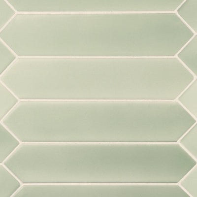 Lanse Mint Picket, 2" x 10" Ceramic Tile | Backsplash Tile