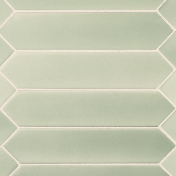Lanse Mint Picket, 2" x 10" Ceramic Tile | Backsplash Tile