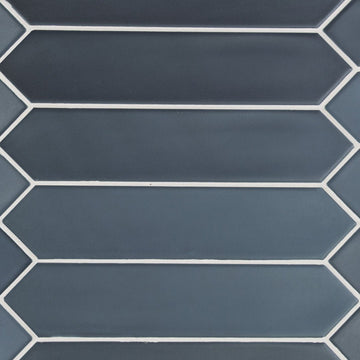 Lanse Navy Picket, 2" x 10" Ceramic Tile | Backsplash Tile