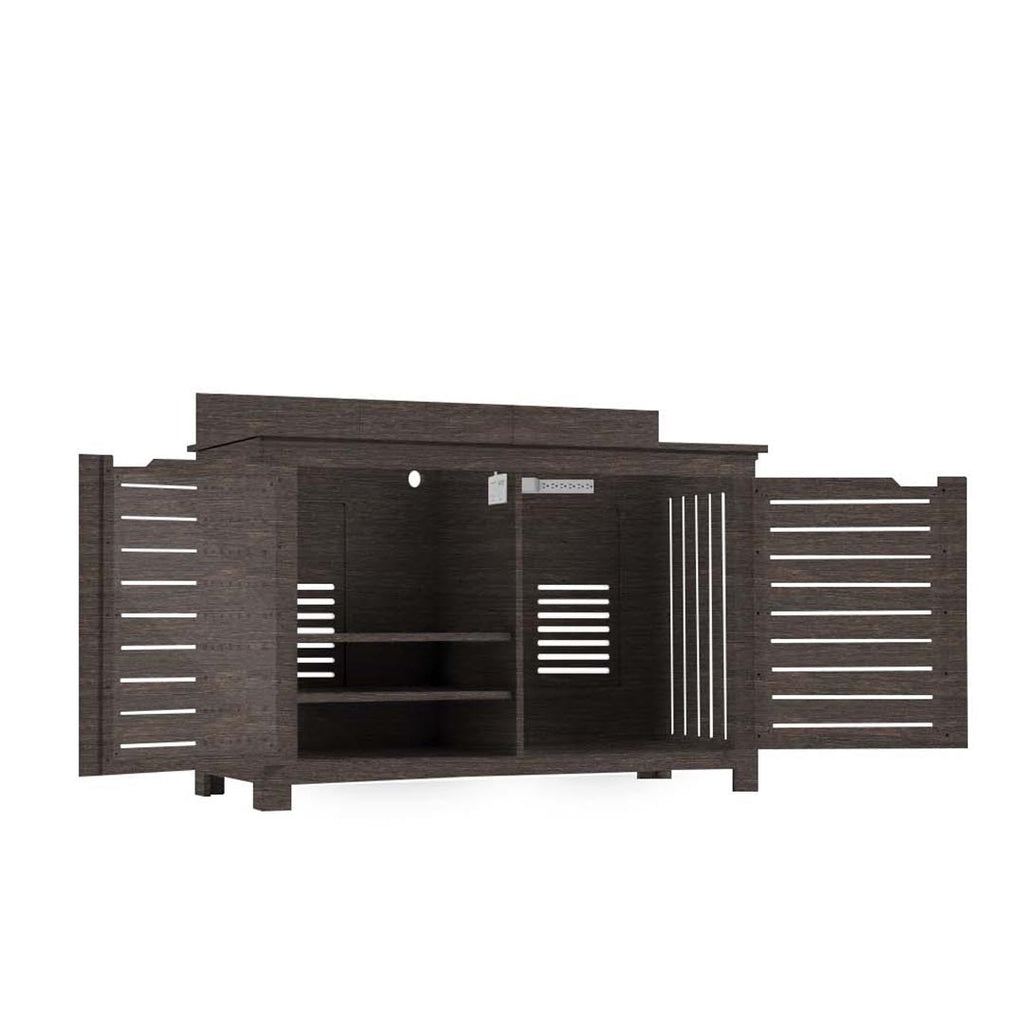 Ledge Lounger Mainstay Bar Credenza | Outdoor Entertainment Center | Without TV Mount, Flint