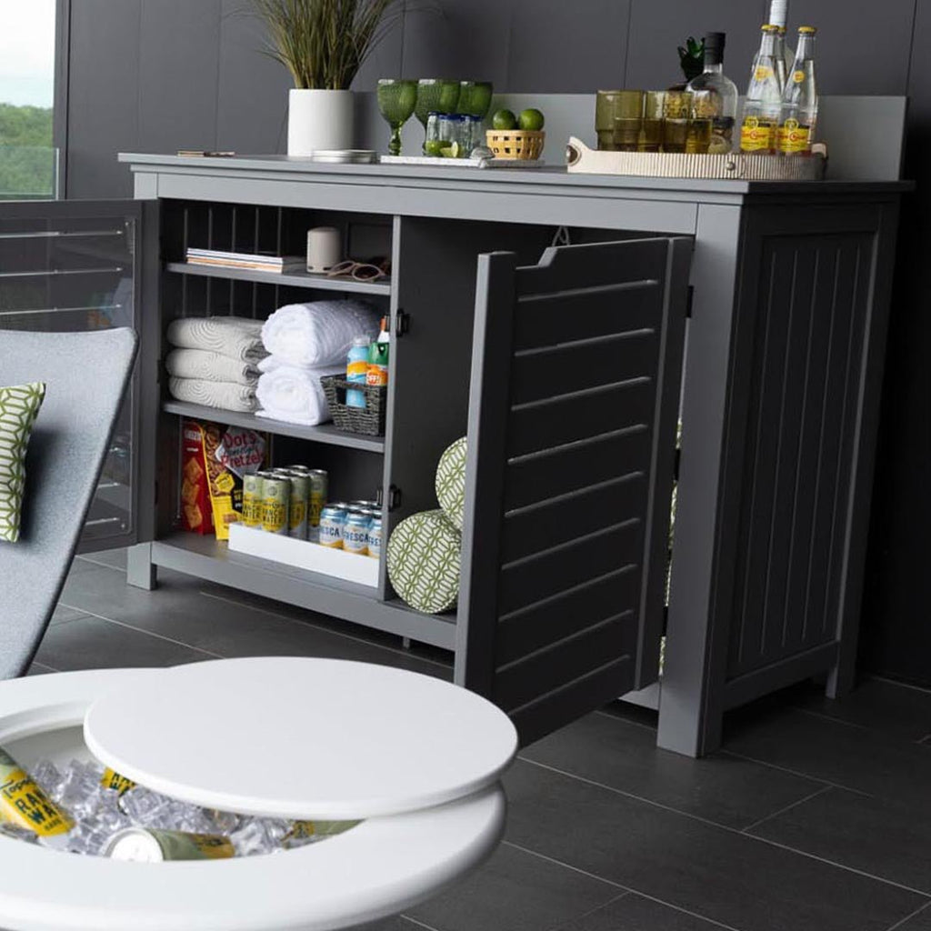 Ledge Lounger Mainstay Bar Credenza | Outdoor Entertainment Center
