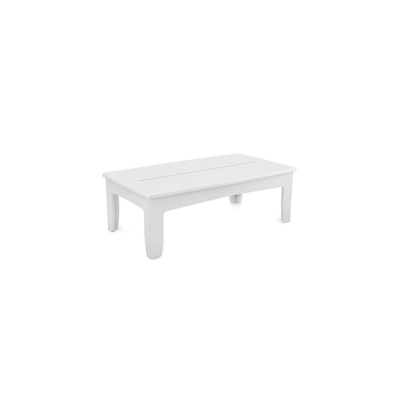 Ledge Lounger Mainstay Rectangular Coffee Table | Patio Table - White