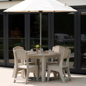 Ledge Lounger Mainstay Round Dining Table | Patio Dining Set