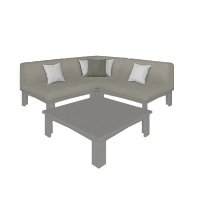 Ledge Lounger Mainstay Sectional 4 Piece Diamond - Patio Furniture Set