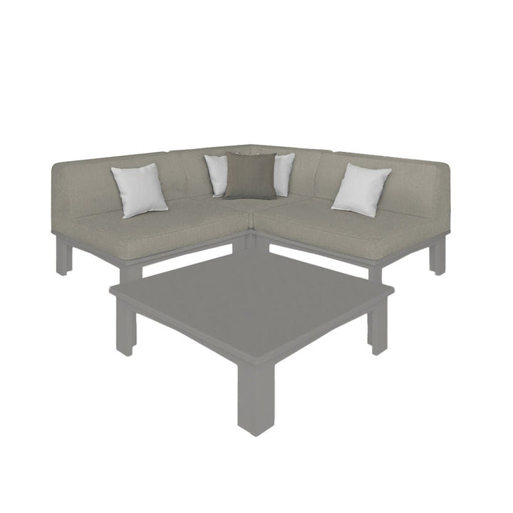 Ledge Lounger Mainstay Sectional 4 Piece Diamond - Patio Furniture Set