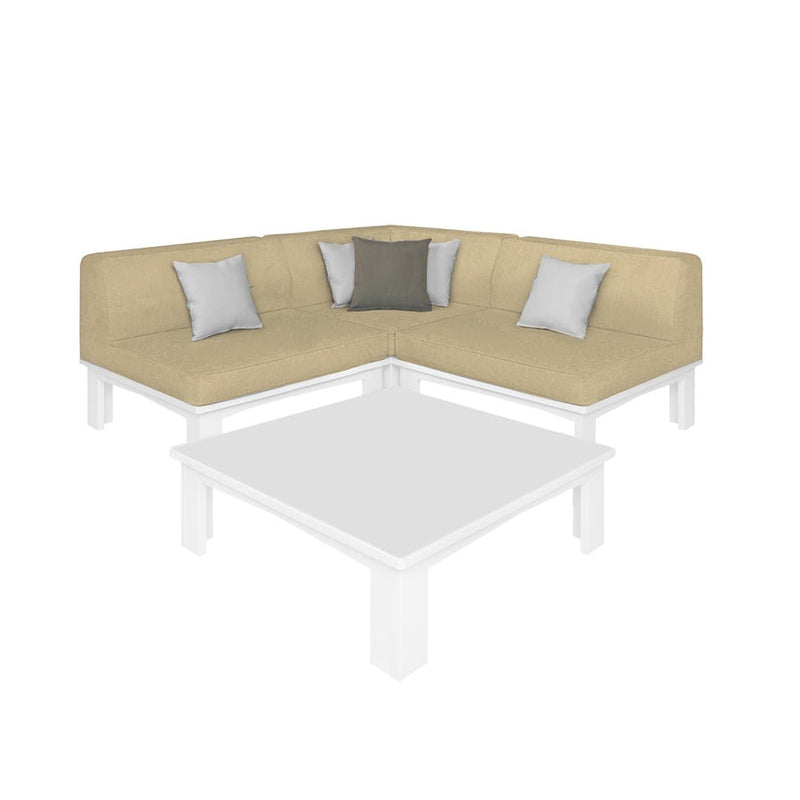 Ledge Lounger Mainstay Sectional 4 Piece Diamond - Patio Furniture Set