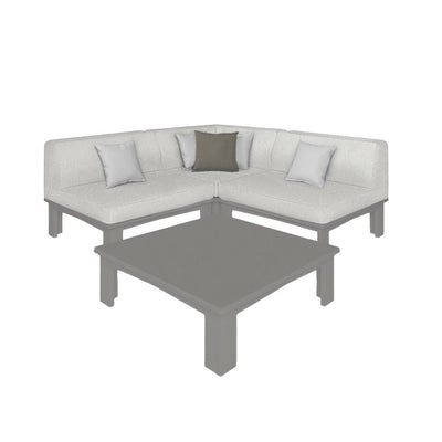 Ledge Lounger Mainstay Sectional 4 Piece Diamond - Patio Furniture Set