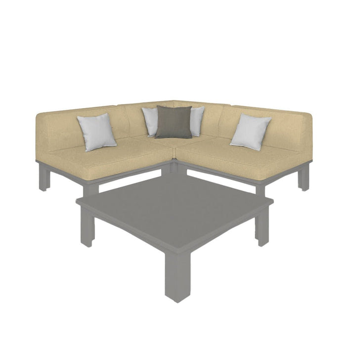 Ledge Lounger Mainstay Sectional 4 Piece Diamond - Patio Furniture Set