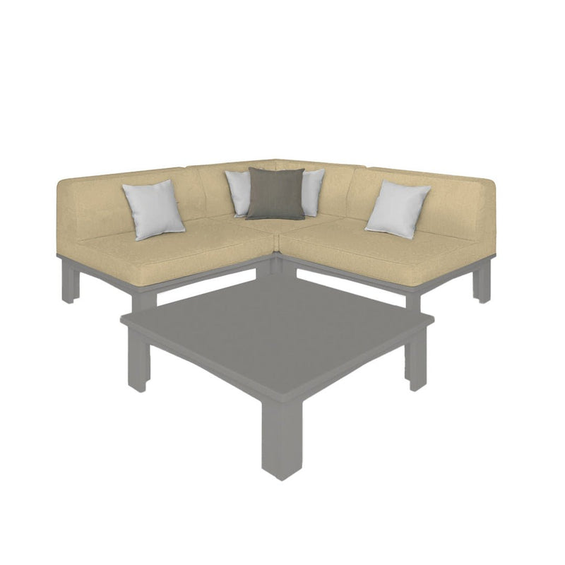 Ledge Lounger Mainstay Sectional 4 Piece Diamond - Patio Furniture Set