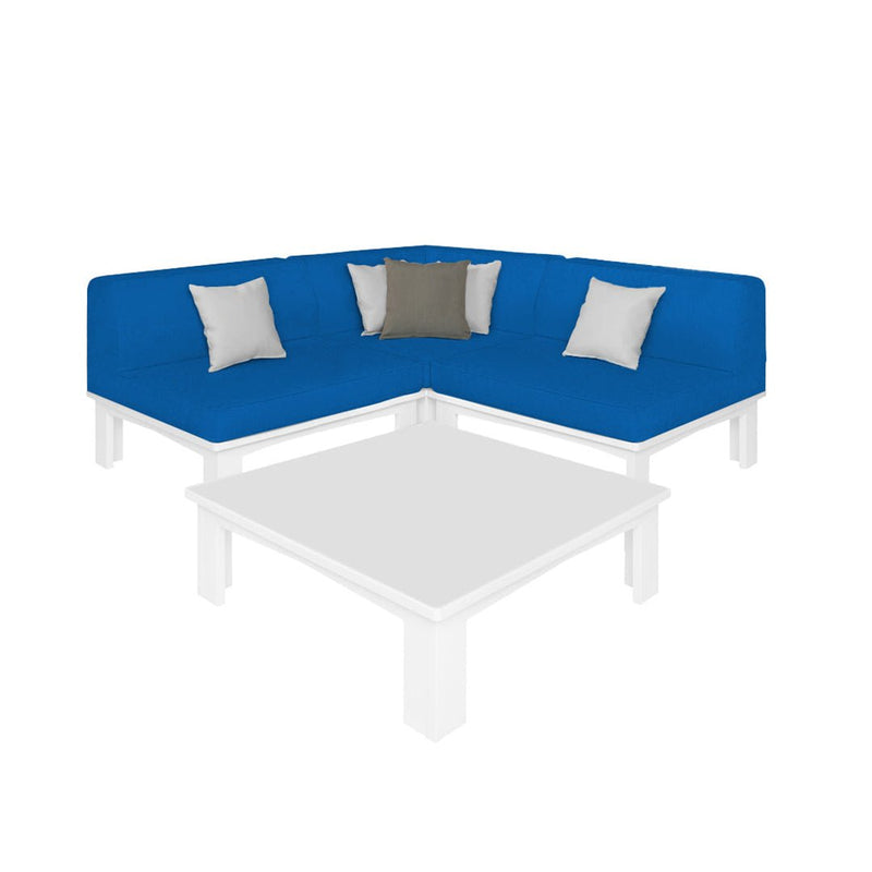 Ledge Lounger Mainstay Sectional 4 Piece Diamond - Patio Furniture Set