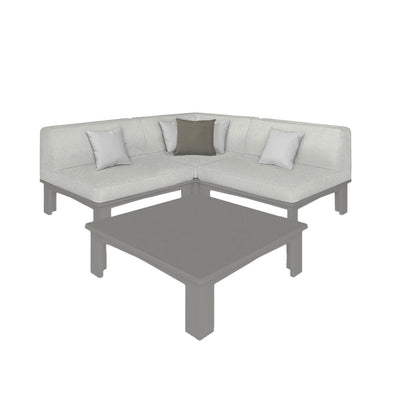Ledge Lounger Mainstay Sectional 4 Piece Diamond - Patio Furniture Set