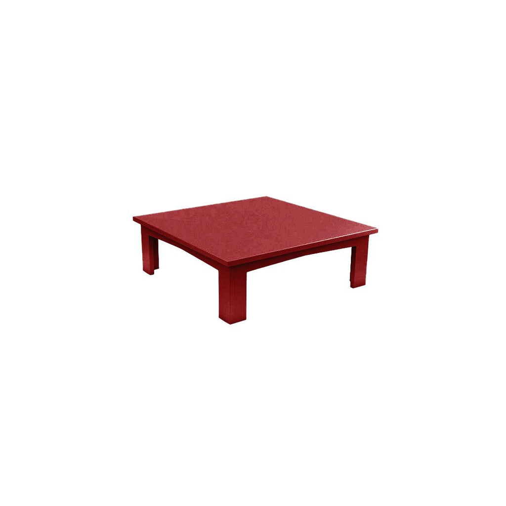 Ledge Lounger Mainstay Square Coffee Table | Patio Side Table - Red