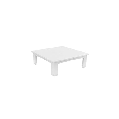 Ledge Lounger Mainstay Square Coffee Table | Patio Side Table - White