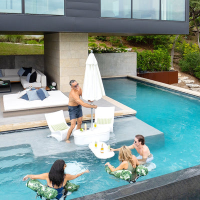 PartyPad Swim-Up Bar for Swimming Pools | Ledge Lounger Pool Accessories