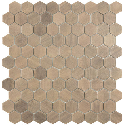 Legend Angora, Hexagon Glass Mosaic | Glass Tile by Vidrepur 