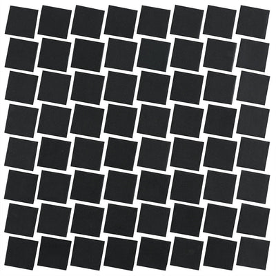 Lume Black Matte, 1.5" Mosaic - Glass Tile by Vidrepur