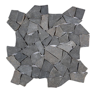Maluku Black, Pebble Tile | Flat Stone Series | Natural Stone Mosaics