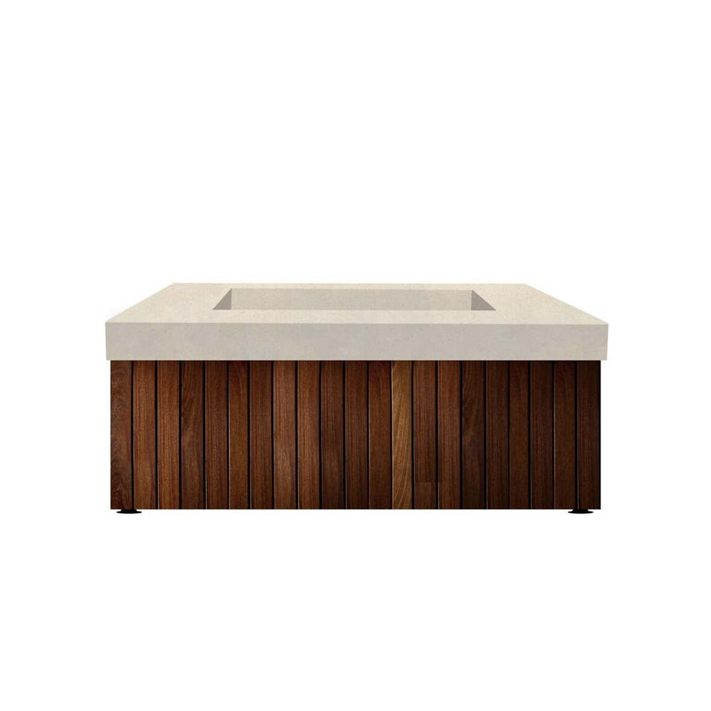 Manchester Fire Table, Coastal | Outdoor Gas Fire Pit by Prism Hardscapes