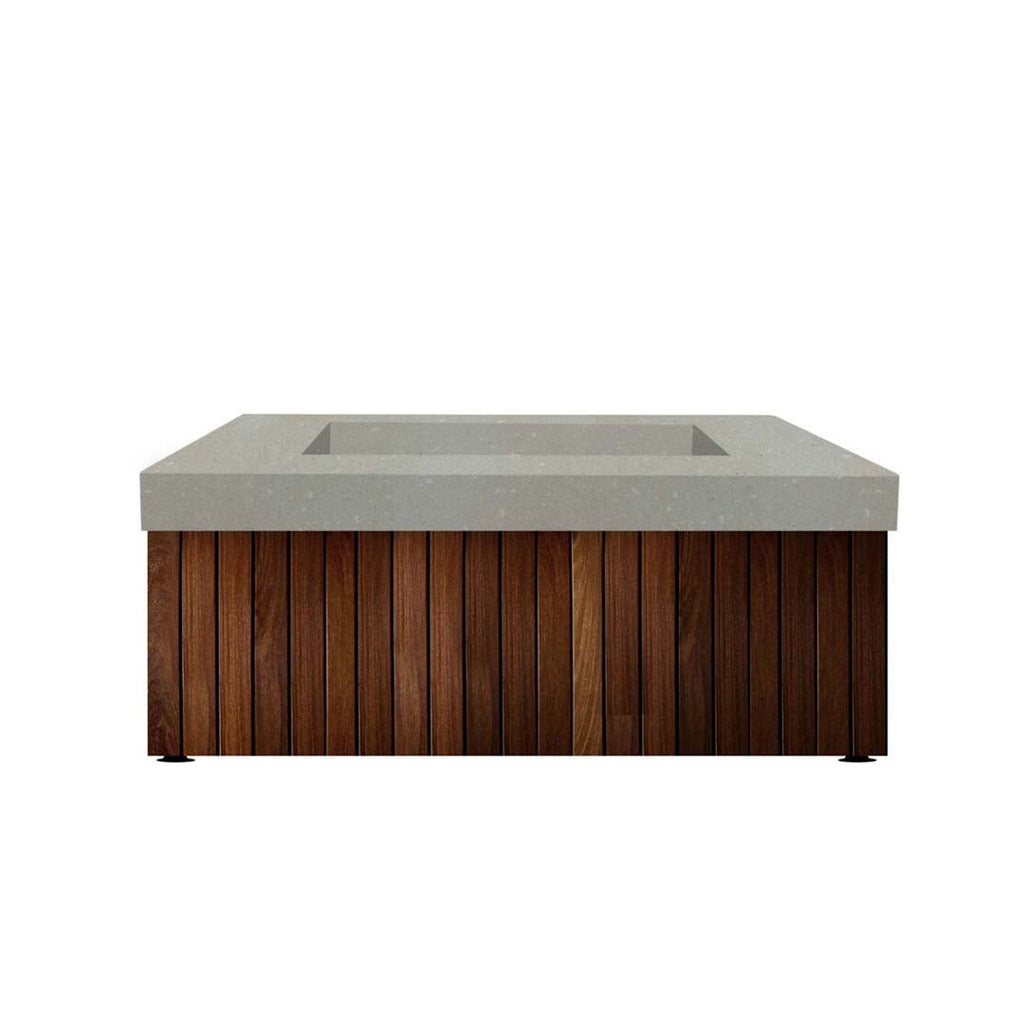 Manchester Fire Table, Natural | Outdoor Gas Fire Pit by Prism Hardscapes