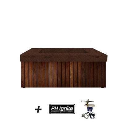 Manchester Fire Table, Cafe with PH-Ignite | Outdoor Gas Fire Pit by Prism Hardscapes