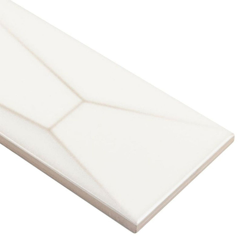 Manhattan Cloud, 12" x 4" Ceramic Tile | Shower & Backsplash Tile